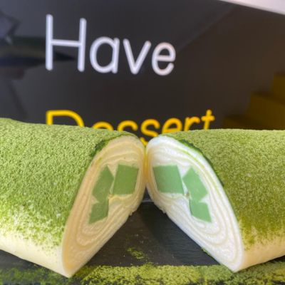 抹茶红豆千层毛巾卷 Matcha Towel Crepe