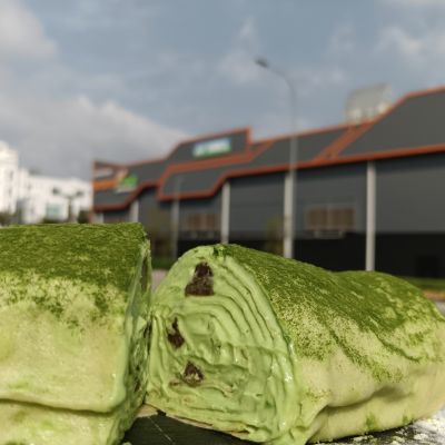 抹茶红豆千层毛巾卷 Matcha Towel Crepe