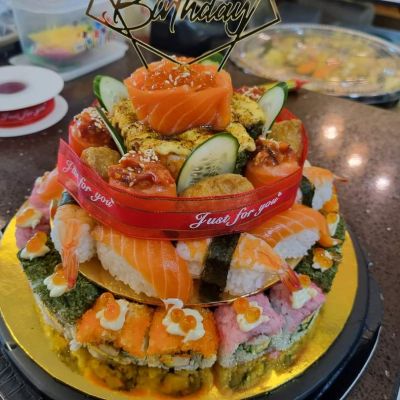 千寿司精选三文鱼刺身造型蛋糕